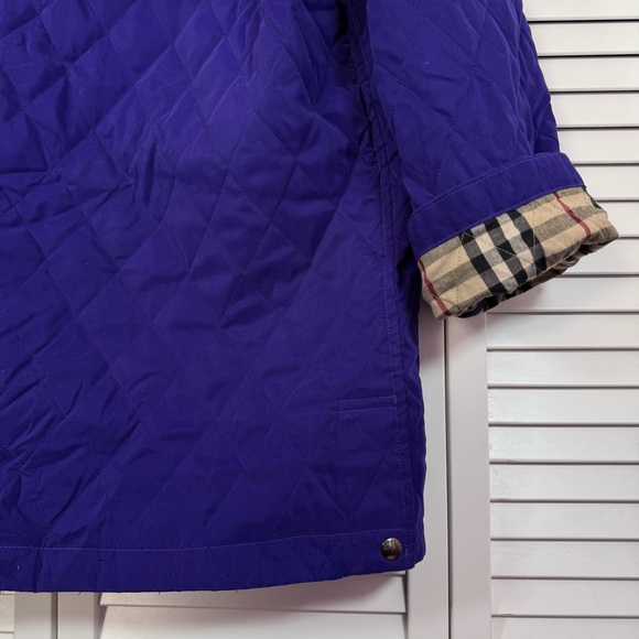 Burberry Quilted Barn Chore Jacket Coat Nova Check England Corduroy Collar Large - Picture 8 of 15